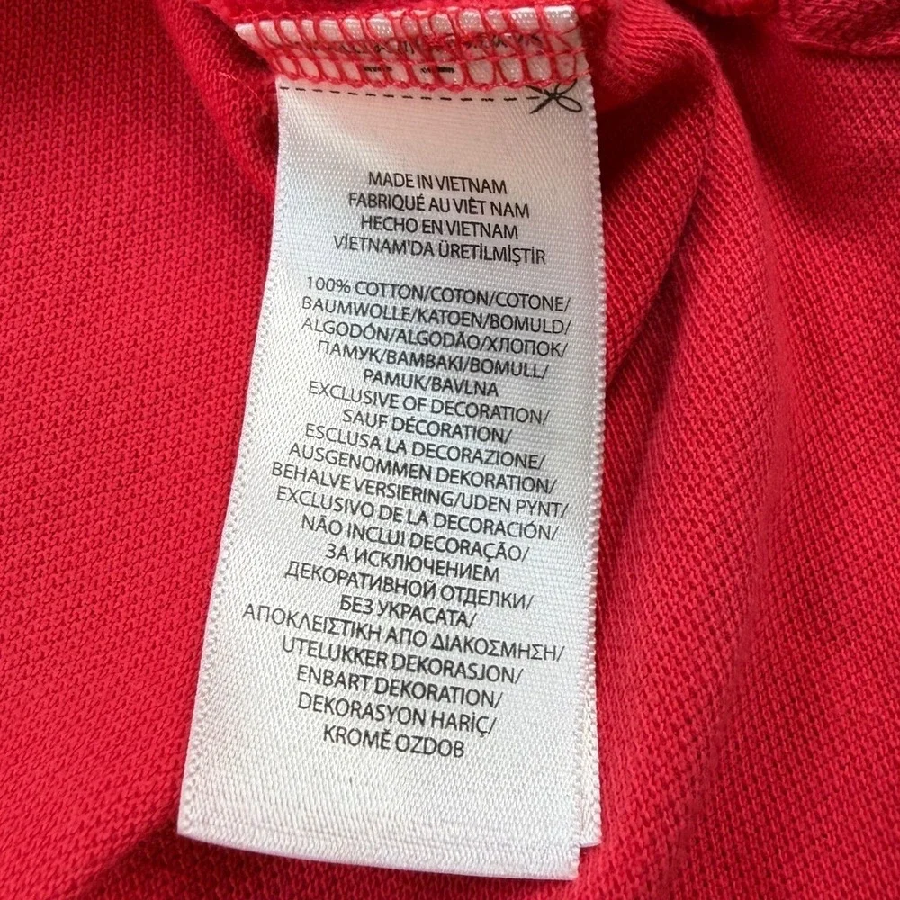Polo Ralph Lauren Polo Shirt Mens M Pink Custom Slim Fit Cotton Mesh Pony Logo